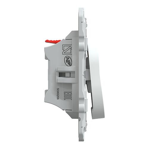 Bouton poussoir blanc SCHNEIDER Ovalis - S320206