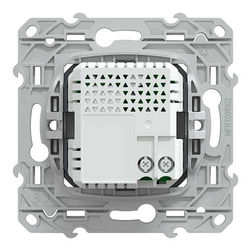 Prise chargeur double USB TYPE A+C blanc SCHNEIDER Ovalis - vue de dos