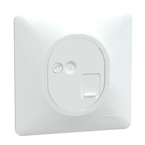 Prise RJ45 grade 3 catégorie 6 STP SCHNEIDER Ovalis complet blanc