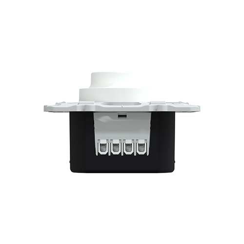 Interrupteur variateur rotatif SCHNEIDER Ovalis blanc - vue de dessus