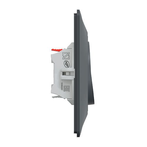 Va et vient lumineux complet anthracite SCHNEIDER Ovalis 