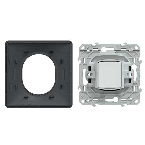 Prise TV SCHNEIDER Ovalis complet anthracite