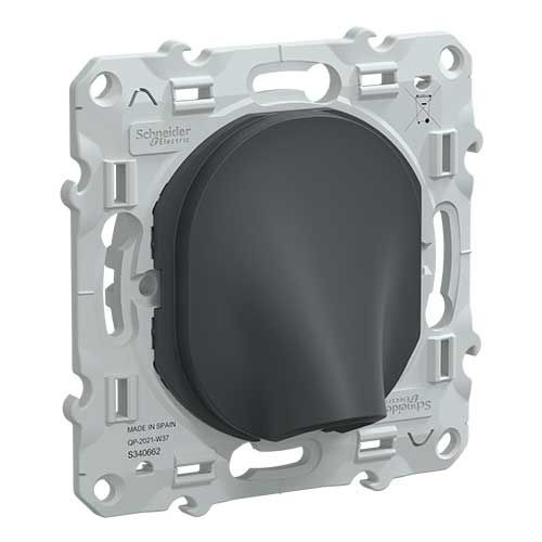 Sortie de cable SCHNEIDER Ovalis anthracite - S340476