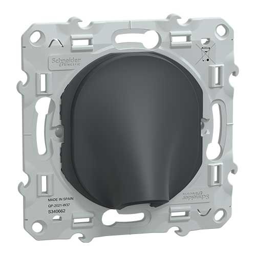 SCHNEIDER Ovalis Sortie de cable anthracite - S340476