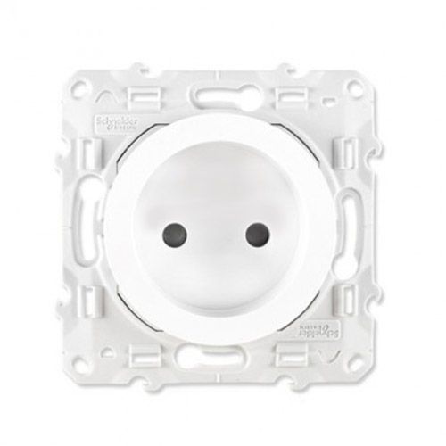 SCHNEIDER Odace Prise de courant 2P blanc à vis - S520033