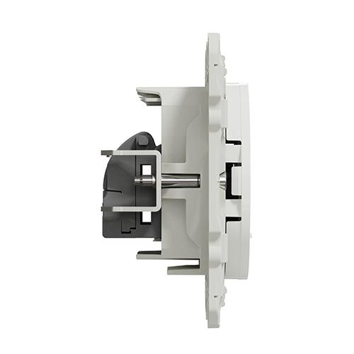 double prise RJ45 cat.6 Schneider Odace - vue de côté