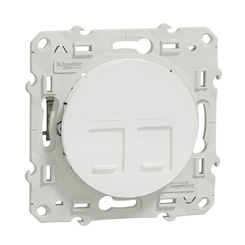 double prise RJ45 cat.6 Schneider Odace