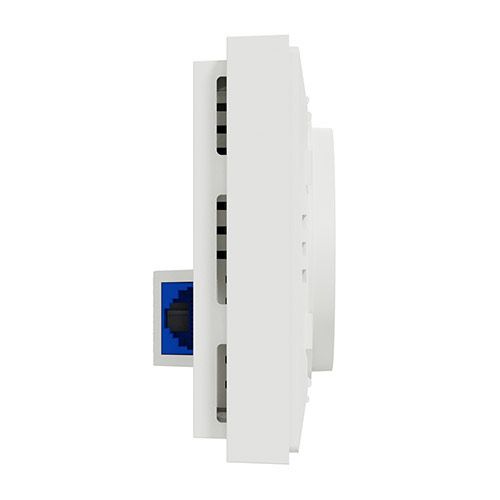 Point accès WIFI POE bibande - WIFI 4&5 AC2 1Gb RJ45 blanc SCHNEIDER Odace - vue de côté