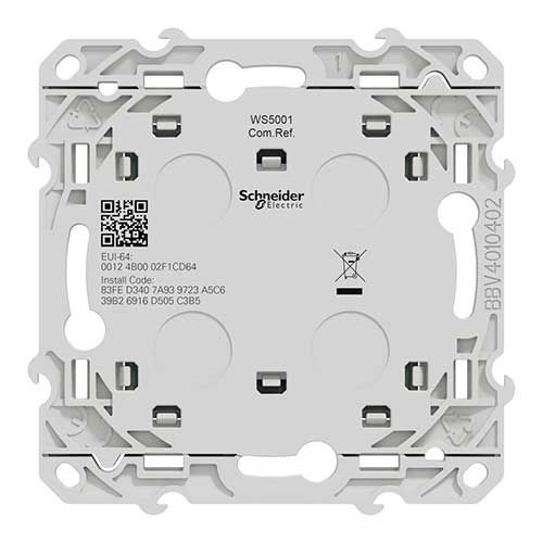 SCHNEIDER Wiser Odace interrupteur centralisé sans fil 2 ou 4 boutons poussoirs blanc - vue de dos