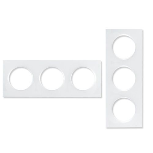 SCHNEIDER Odace Plaque triple blanche