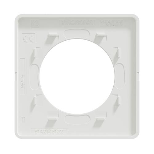 plaque simple blanche SCHNEIDER Odace Touch - image de dos