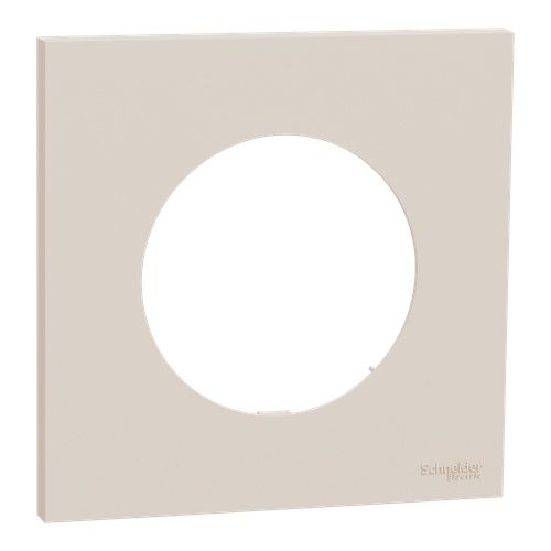 plaque de finition 1poste Schneider Odace beige sable