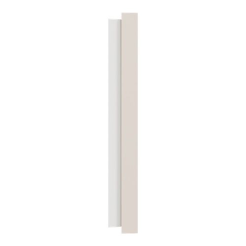 plaque de finition 2 postes Schneider Odace beige sable - vue de côté