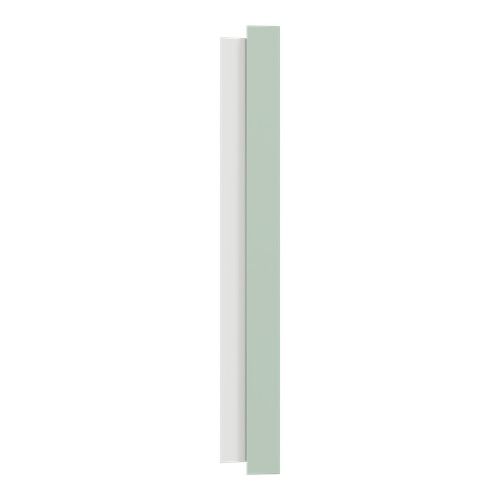 plaque de finition 1 poste Schneider Odace vert jade - vue de côté