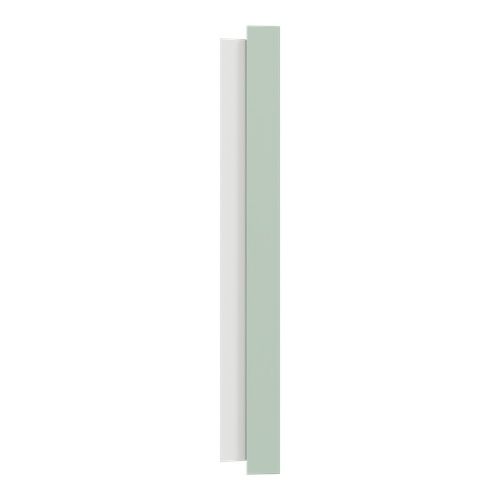 plaque de finition 2 postes Schneider Odace Vert jade - vue de côté