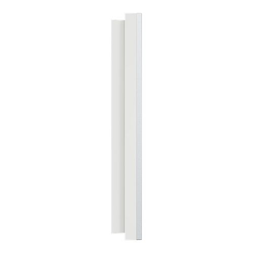 plaque 3 postes Schneider Odace Métal effet Aluminium - vue de côté