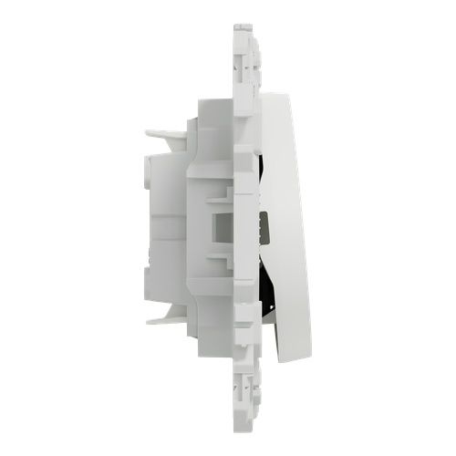 lot de 108 interrupteurs Schneider Odace blanc - vue de côté