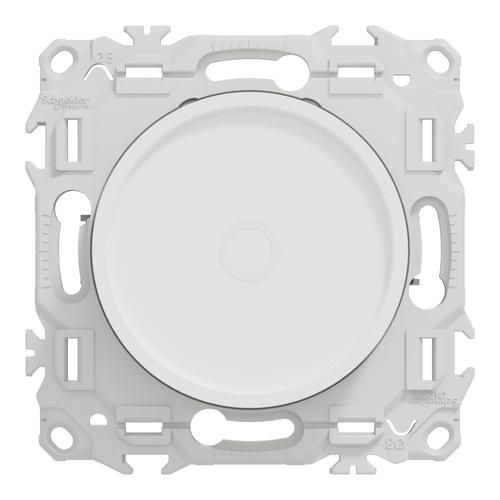 variateur de lumière Schneider Odace blanc - vue de face
