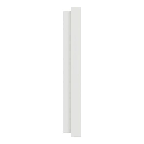 plaque de finition 3 postes Schneider Odace® en blanc craie - vue de côté