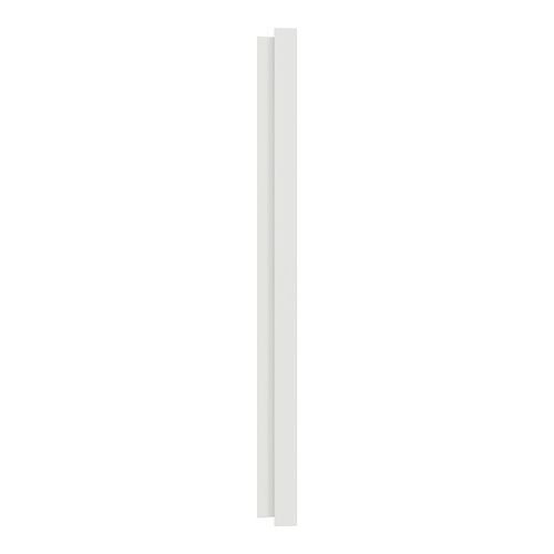 plaque de finition 2 postes Schneider Odace® blanc craie - vue de côté