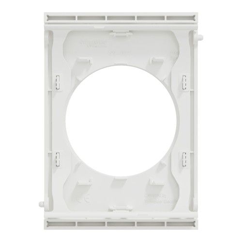 plaque de finition centrale Schneider Odace Architecte blanc craie - vue de dos