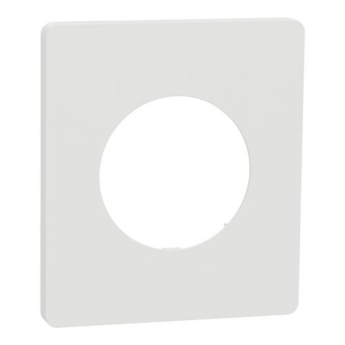 plaque de finition 1 poste Schneider Odace Architecte Blanc