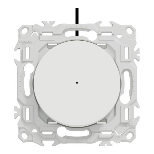 interrupteur va-et-vient lumineux Schneider Odace blanc - vue de face