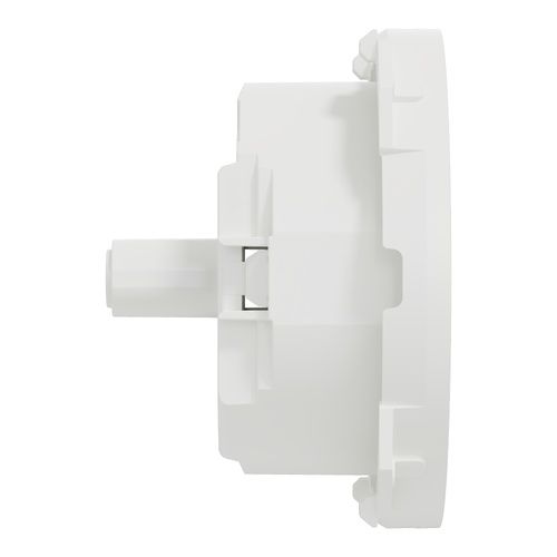 enjoliveur prise 2P+T et chargeur USB-C Schneider Odace blanc - vue de côté