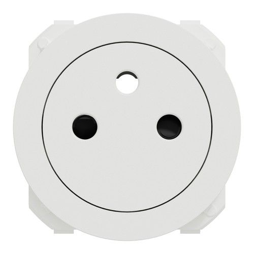 enjoliveur prise affleurante Schneider Odace blanc RAL 9003 - vue de face