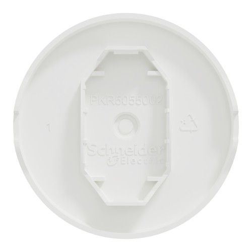 enjoliveur pour va et vient et poussoir Schneider Odace blanc mat - vue de dos