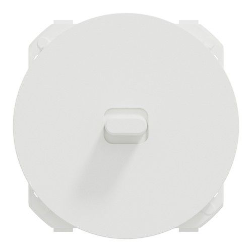 enjoliveur va et vient à levier Schneider Odace blanc mat - vue de face