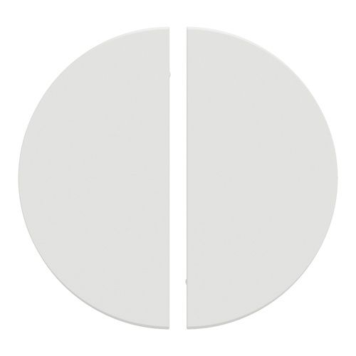 Enjoliveur pour double va et vient Schneider Odace blanc - vue de face