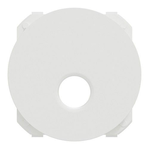 enjoliveur prise TV Schneider Odace Schneider blanc - vue de face