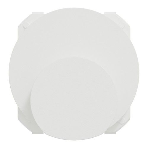 Enjoliveur sortie de câble Schneider Odace blanc - vue de face