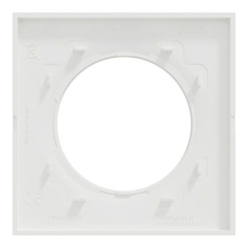 lot de 168 plaques de finition Schneider Odace® en blanc mat - vue de dos
