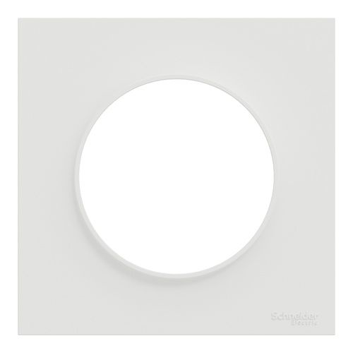 lot de 168 plaques de finition Schneider Odace® en blanc mat - vue de face