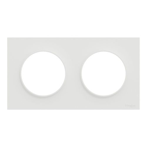 lot de 84 plaques de finition Schneider Odace® en blanc mat - vue de face