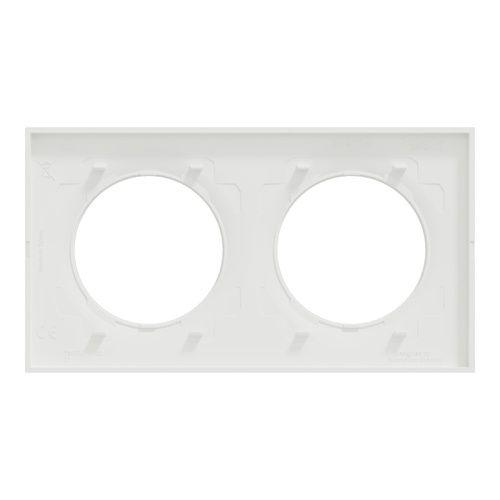 lot de 84 plaques de finition Schneider Odace® en blanc mat - vue de dos