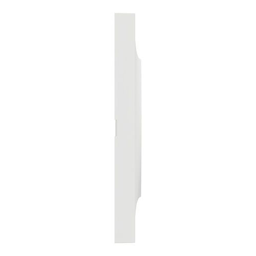 plaque de finition 3 postes Schneider Odace® blanche - vue de côté