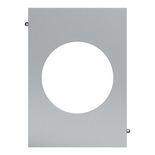 plaque de finition centrale Schneider Odace Architecte effet titane - vue de face