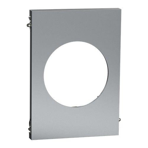 plaque de finition centrale Schneider Odace Architecte effet titane