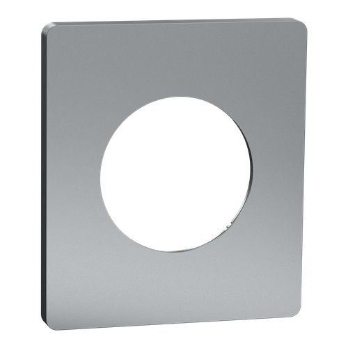 plaque de finition 1 poste Schneider Odace Architecte effet Titane