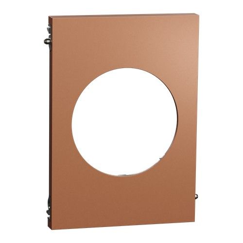 plaque de finition centrale Schneider Odace Architecte effet cuivre