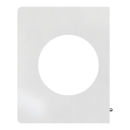 plaque de finition latérale Schneider Odace Architecte Blanc émaillé - vue de face