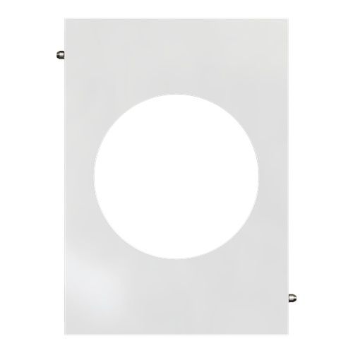 plaque de finition centrale Schneider Odace Architecte Blanc émaillé - vue de face