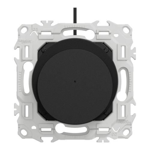 interrupteur à carte Schneider Odace noir mat - vue de face