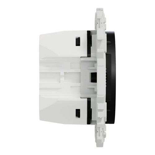 chargeur USB-C Schneider Odace noir - vue de côté