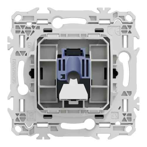 prise RJ45 Schneider Odace noir - vue de dos