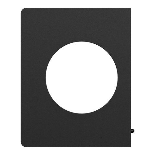 plaque de finition latérale Schneider Odace Architecte noir onyx - vue de face