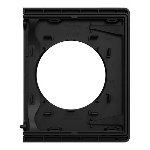 plaque de finition latérale Schneider Odace Architecte noir onyx - vue de dos